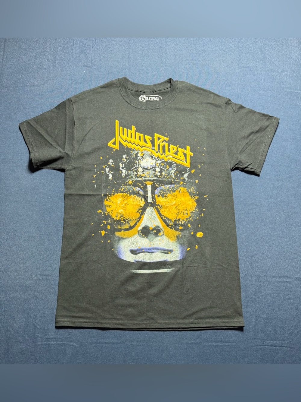 100% Cotton Medium NWOT Global Merchandising Services Judas Priest Graphic Tee